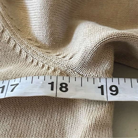 NWT Belle by Kim Gravel Cardigan Sz small Rayon Dip Dye Open cardigan tan gray - Picture 3 of 9